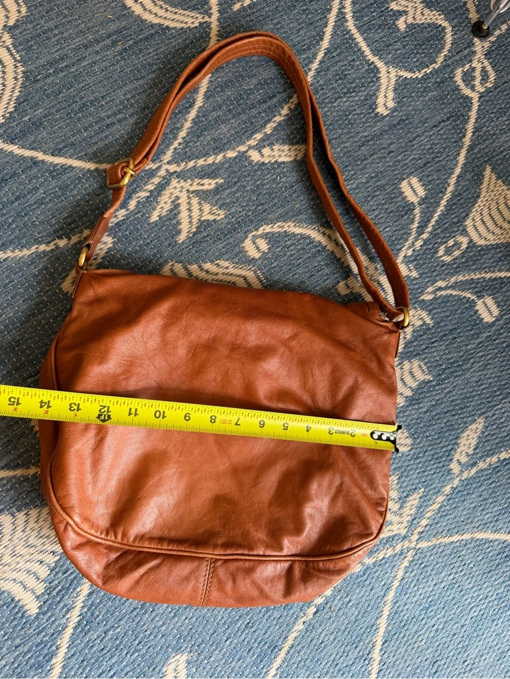 Marc by Marc Jacobs Cognac Brown Leather Crossbody Shoulder Bag